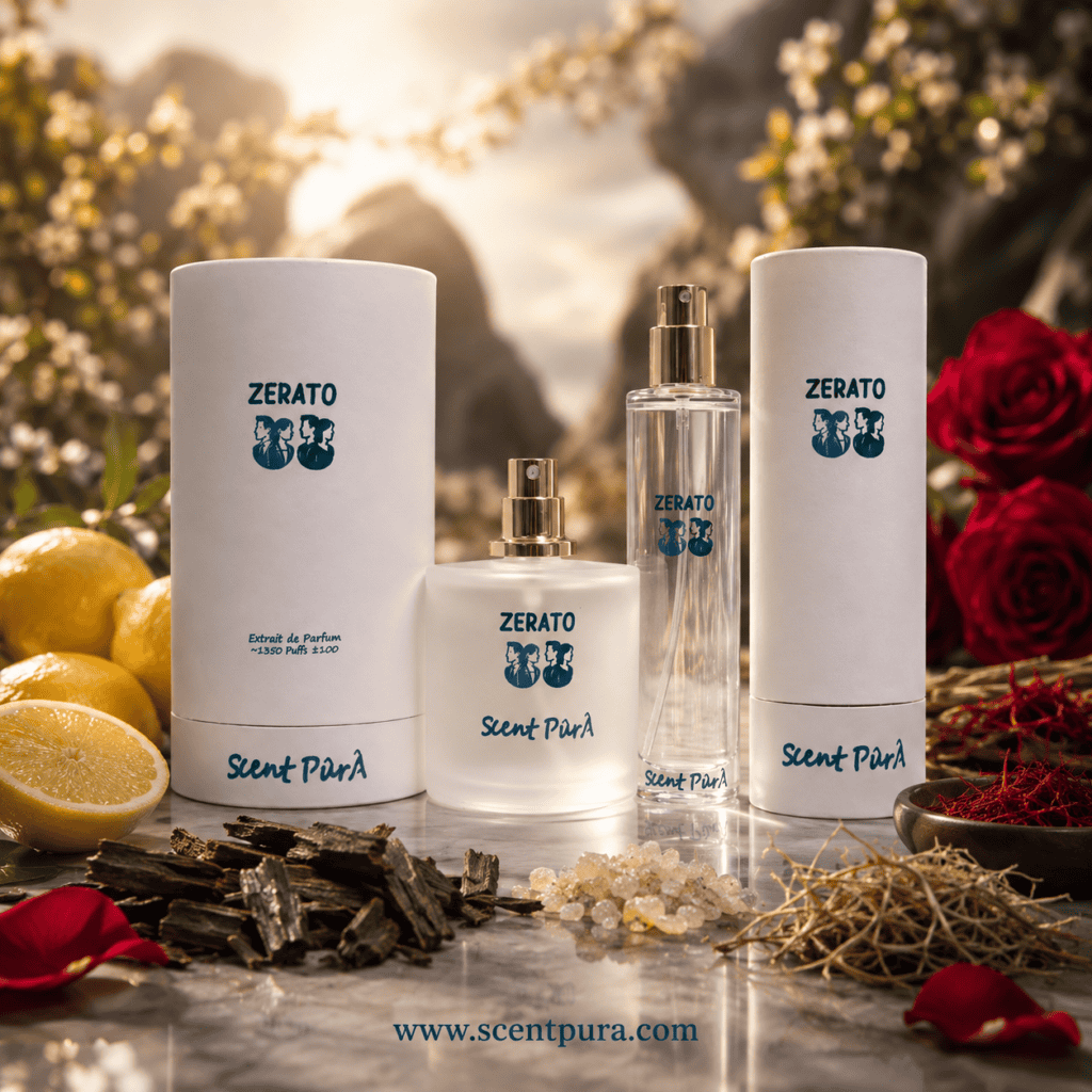 Zerato extrait de parfum — woody oud fragrance by Scent PûrÂ