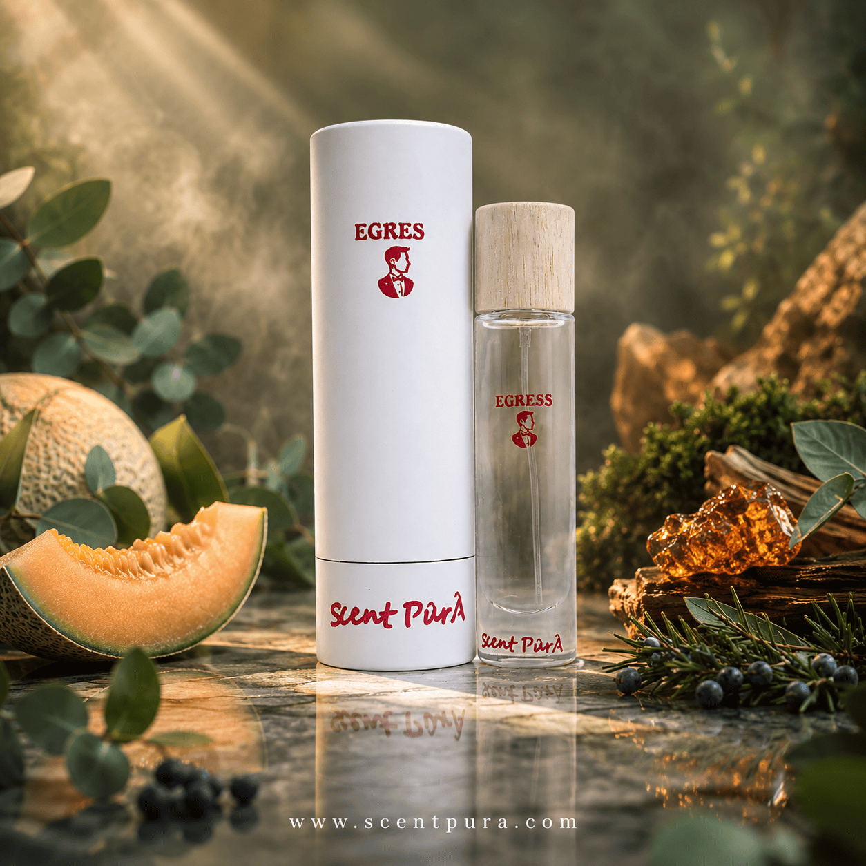 Egress Scent Buddy 40 ml bottle beside its round box